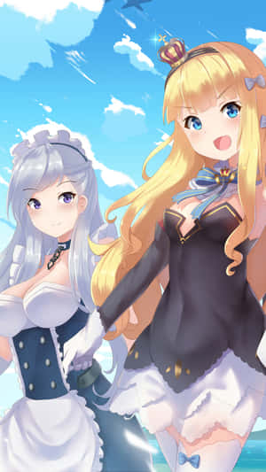 Azur Lane Unicornand Friend Under Blue Skies Wallpaper
