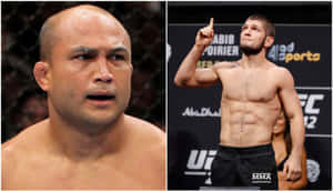 B.j. Penn Compared To Khabib Nurmagomedov Wallpaper