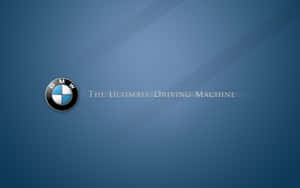 B M W Logo Ultimate Driving Machine Wallpaper Wallpaper