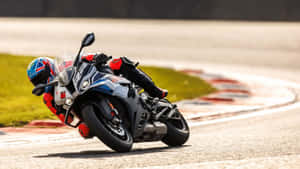 B M W S1000 R R Racing Action Wallpaper