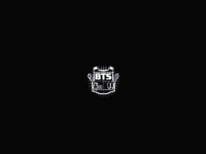 B T S Logo Black Background Wallpaper