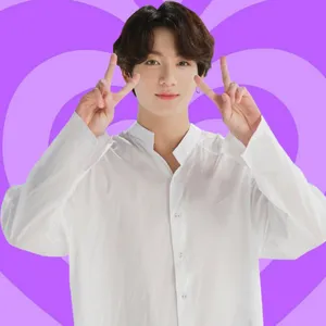 B T S Member Peace Sign Purple Background P F P Wallpaper
