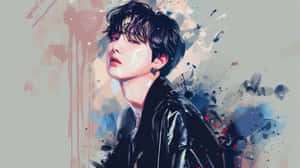 B T S Suga Artistic Aesthetic Wallpaper.jpg Wallpaper