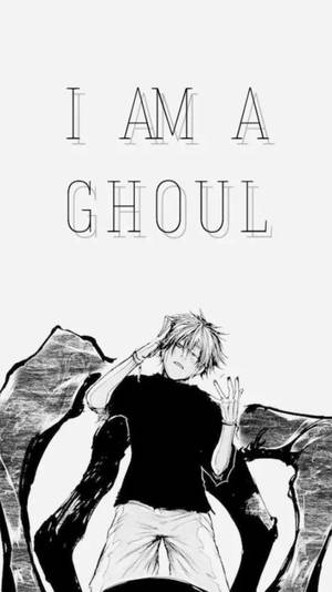 B&w Ken Kaneki Tokyo Ghoul Iphone Background Wallpaper