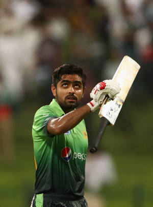 Babar Azam With Cricket Bat Wallpaper