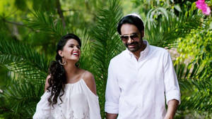 Babbu Maan Sharing A Moment With Ankita Lokhande Wallpaper