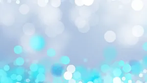 Baby Blue Blurred Circles Wallpaper