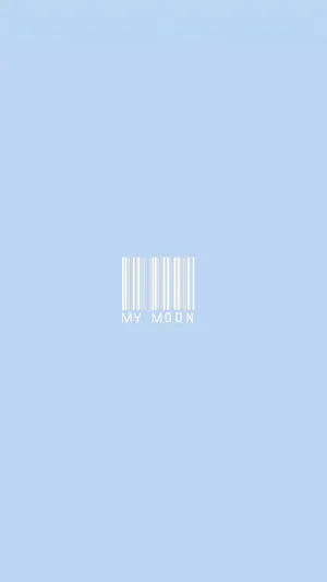 Baby Blue Light Blue Aesthetic Barcode My Moon Wallpaper