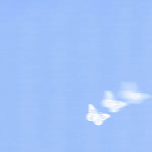 Baby Blue Light Blue Aesthetic Fading Butterfly Wallpaper