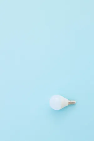 Baby Blue Light Blue Aesthetic Light Bulb Photography Wallpaper