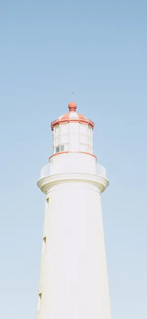 Baby Blue Light Blue Aesthetic Lighthouse Photography Wallpaper