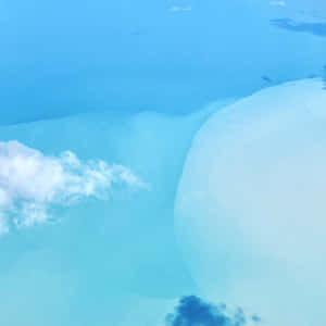 Baby Blue Light Blue Aesthetic Ocean View Wallpaper