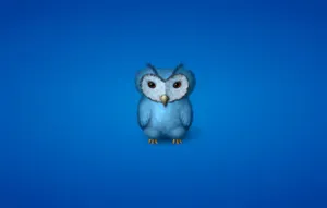 Baby Blue Owl Wallpaper