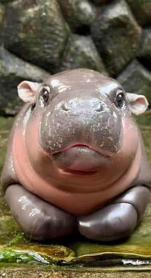 Baby Hippo Close Up Wallpaper