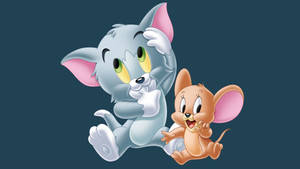 Baby Jerry Mouse And Tom Cartoon Wallpaper