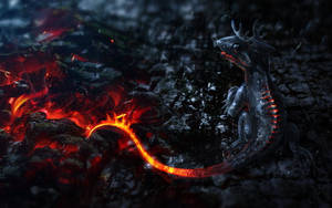 Baby Lava Dragon Wallpaper