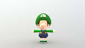 Baby Luigi3 D Model Wallpaper