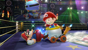 Baby_ Mario_ Boxing_ Ring_ Action Wallpaper