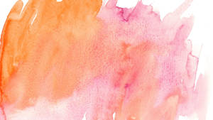 Baby Pink And Orange Random Painting Wallpaper