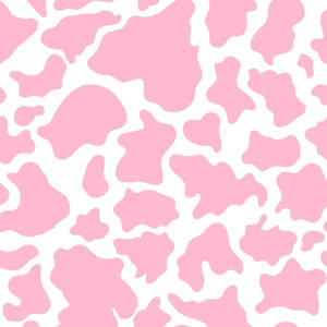 Baby Pink Cow Print Wallpaper