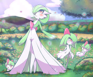 Baby, Ralts, Kirlia, And Gardevoir Wallpaper