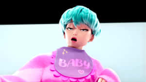 Baby Saja Animated Character Wallpaper