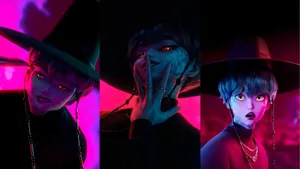 Baby Saja Animated Characters Wallpaper