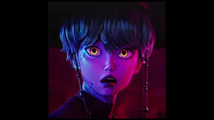 Baby Saja Neon Portrait Wallpaper