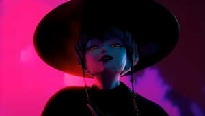 Baby Saja Neon Style Wallpaper