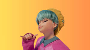 Baby Saja Stylish Pose Wallpaper