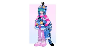 Baby Saja Unique Character Design Wallpaper