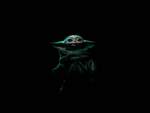 Baby Yoda 3840 X 2160 Star Wars Black Wallpaper