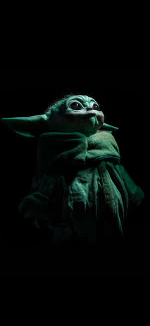 Baby Yoda Looking Up Iphone Wallpaper