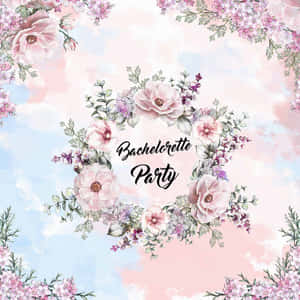 Bachelorette Party Floral Invitation Design Wallpaper