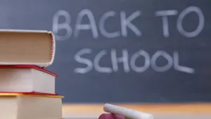 Back To School Blurred Inscription Wallpaper