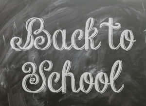 Back To School Chalk Calligraphy Wallpaper