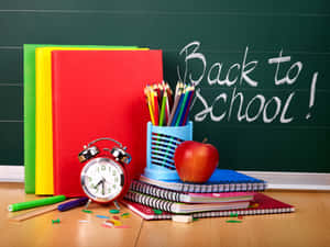 Back To School Chalkboard Writing Wallpaper