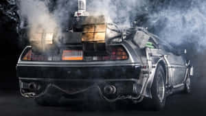 Back To The Future De Lorean Time Machine Smoke Wallpaper