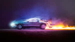 Back To The Future_ De Lorean_ Time Travel Wallpaper