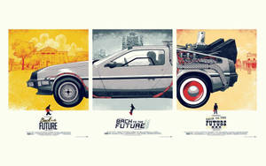 Back To The Future Delorean Poster Wallpaper