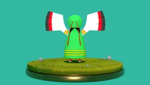 Back View Of Xatu Mini Toy Model Wallpaper