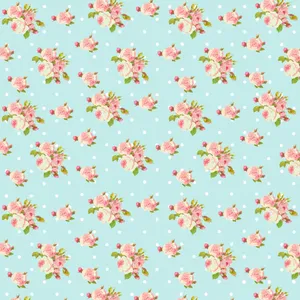 Background With Chic Flower Pattern Wallpaper