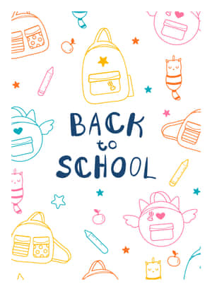 Backto School Aesthetic Doodle Art Wallpaper