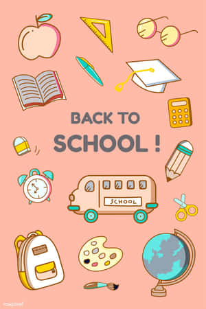 Backto School Aesthetic Illustration Wallpaper