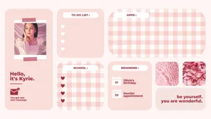 Backto School Aesthetic Planner Layout Wallpaper
