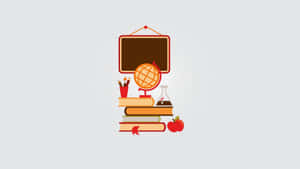 Backto School Essentials Vector Wallpaper