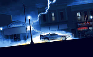 Backtothe Future Lightning Strike Wallpaper