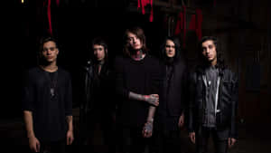 Bad Omens Band Dark Backdrop Wallpaper