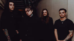 Bad Omens Band Moody Corridor Shot Wallpaper