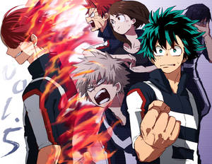 Badass Deku X Todoroki X Bakugou Wallpaper